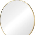 20" Gold Metal Round Framed Bathroom Vanity Mirror