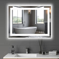 28" Lighted Frameless Bathroom Vanity Mirror