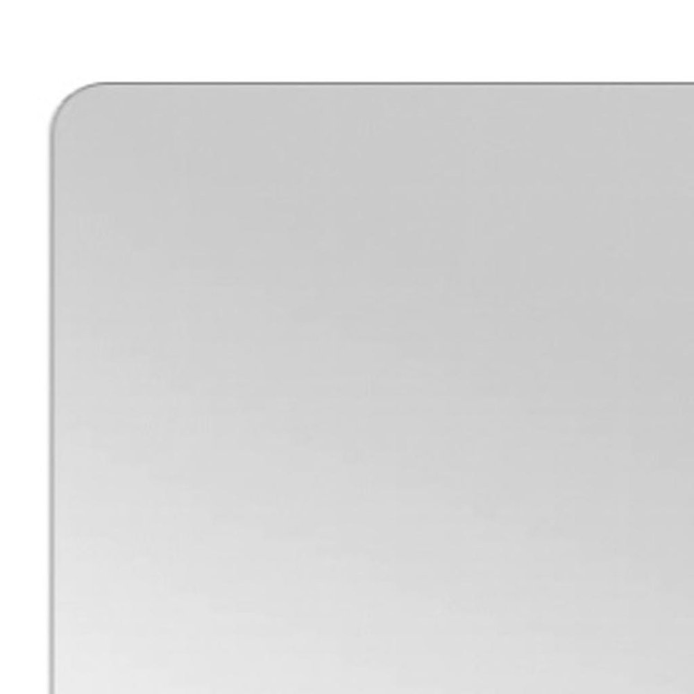 65" Silver Frameless Full Length Hanging Mirror