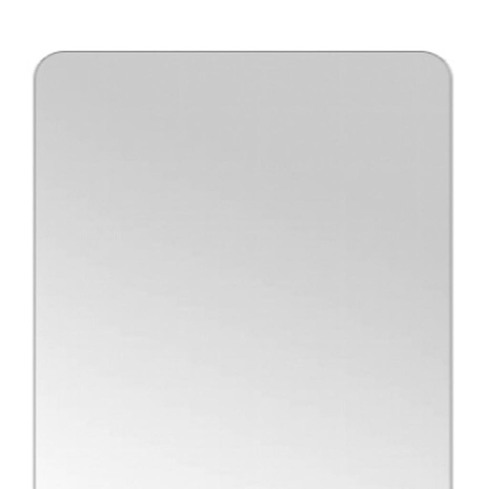 65" Silver Frameless Full Length Hanging Mirror