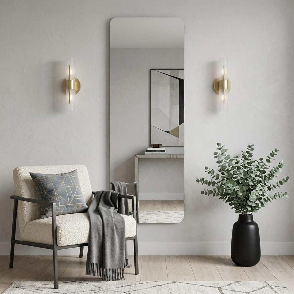 65" Frameless Full Length Hanging Mirror
