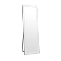 65" Silver Lighted Wall Mount Or Freestanding Frameless Standing Mirror