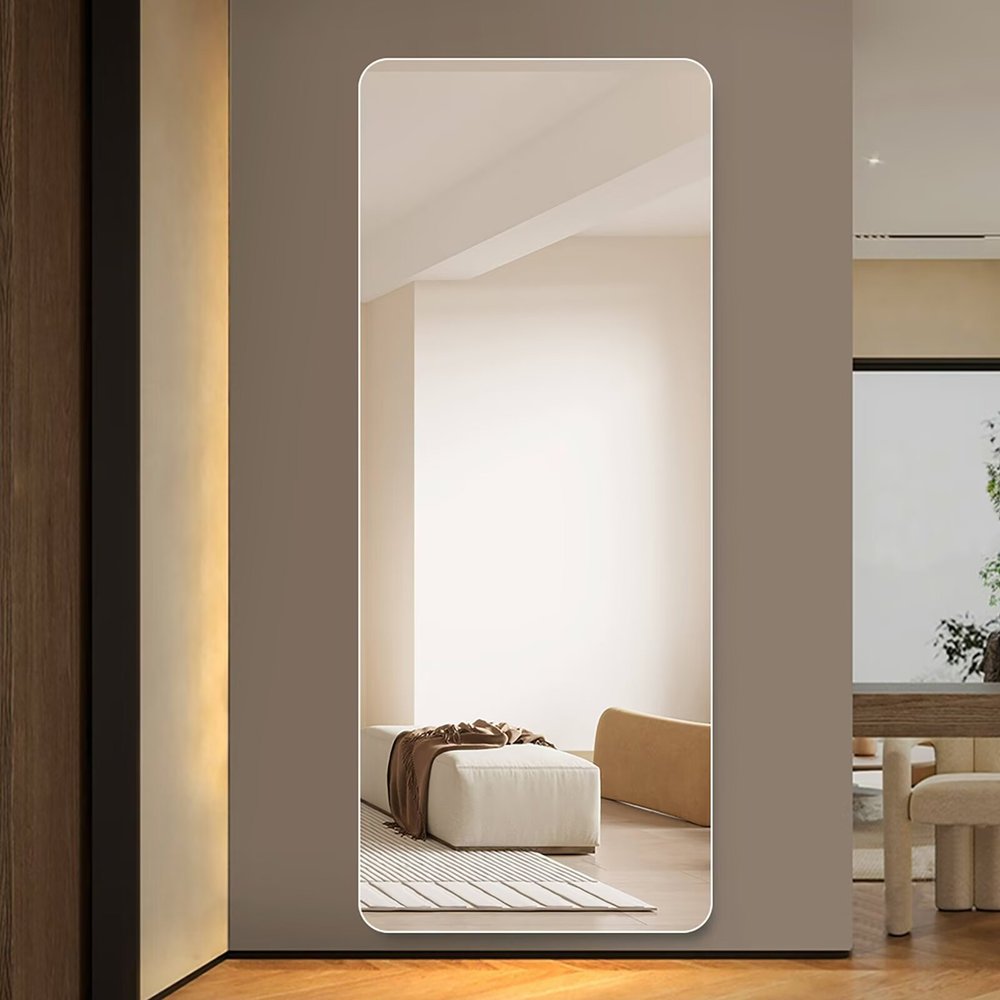 55" Frameless Full Length Hanging Mirror