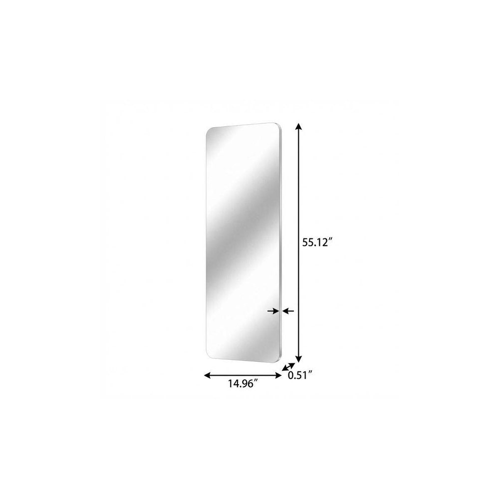 55" Frameless Full Length Hanging Mirror