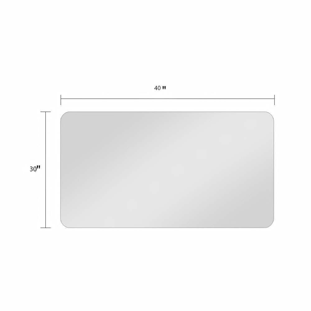 30" Frameless Bathroom Vanity Mirror