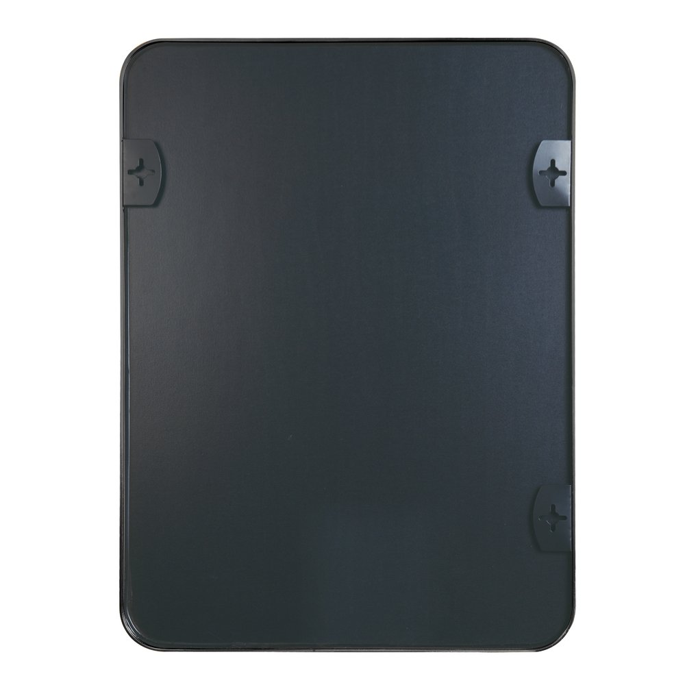 36" Black Aluminum Framed Accent Mirror