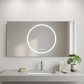 24" Lighted Frameless Anti Fog Bathroom Vanity Mirror