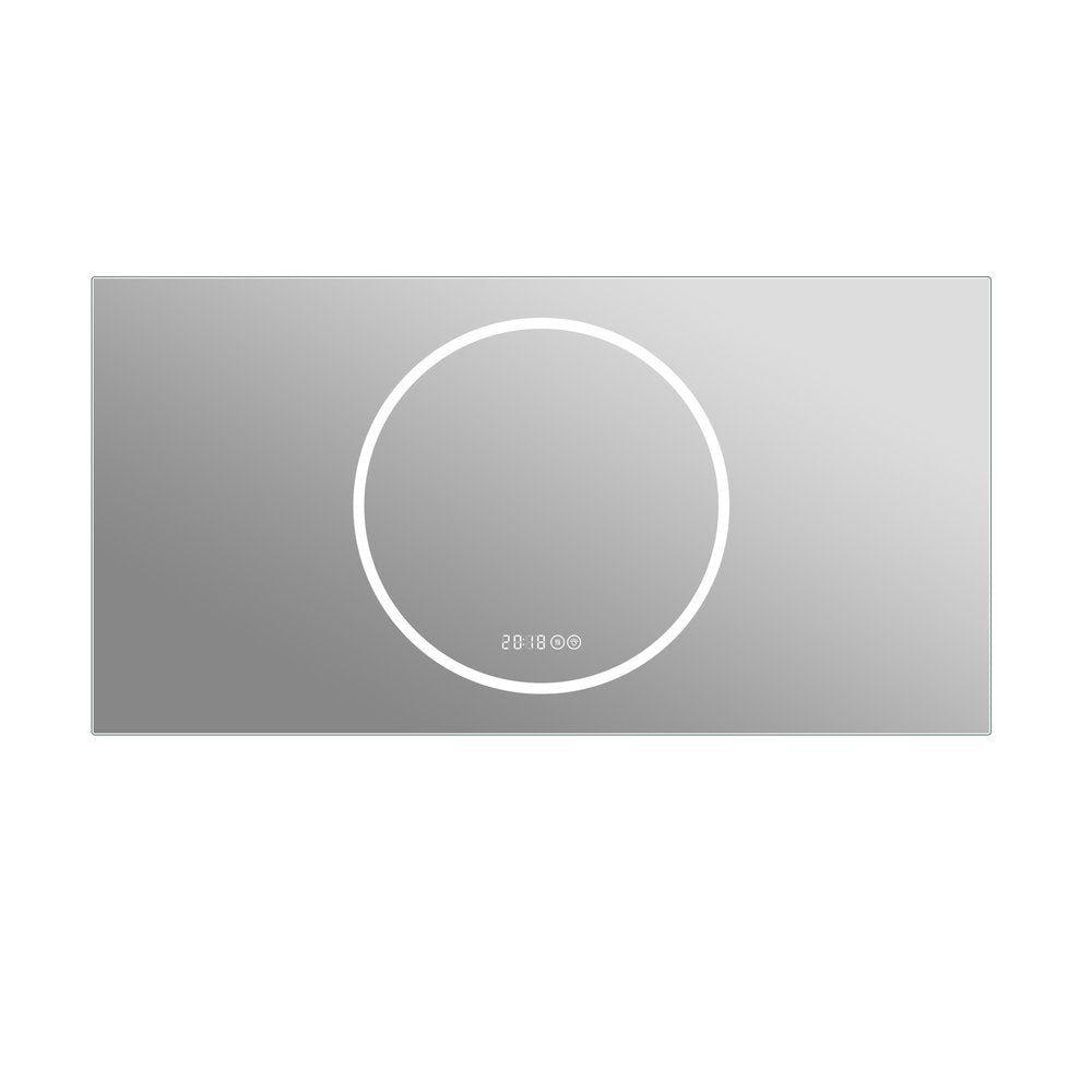 24" Lighted Frameless Anti Fog Bathroom Vanity Mirror