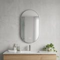 48" Oval Lighted Frameless Anti Fog Bathroom Vanity Mirror