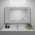 28" Lighted Frameless Anti Fog Bathroom Vanity Mirror