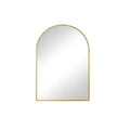 35" Gold Aluminum Arch Framed Anti Fog Accent Mirror