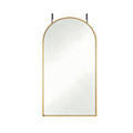 47" Gold Aluminum Arch Over the Door Framed Accent Mirror