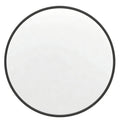24" Black Aluminum Round Framed Accent Mirror