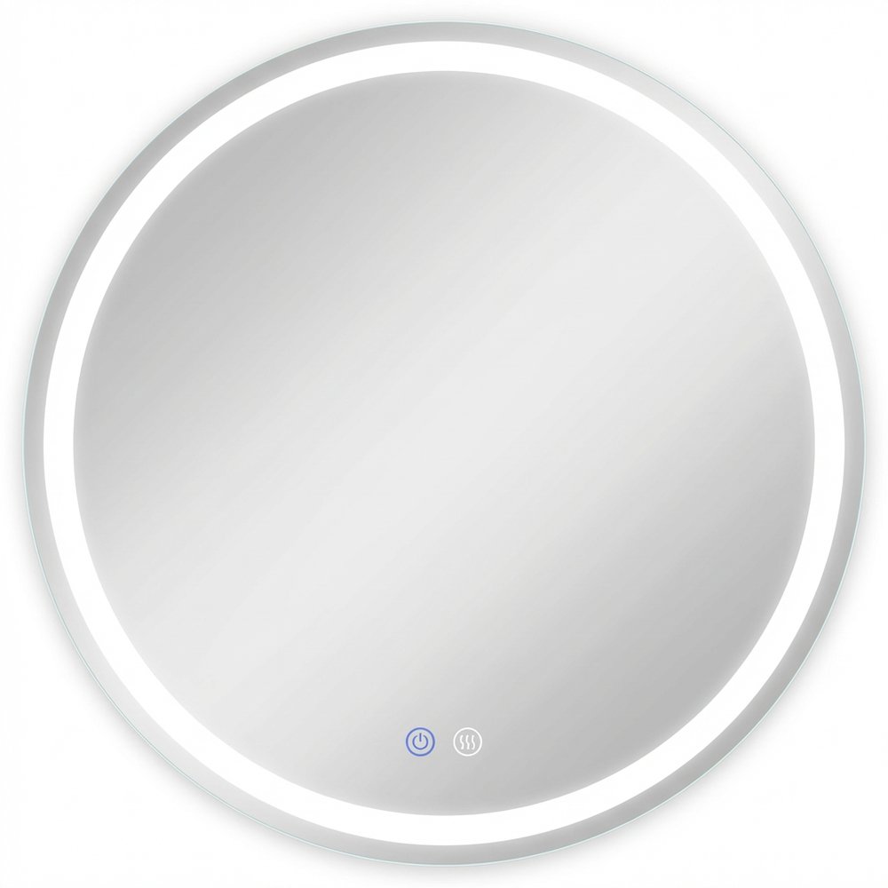 30" Round Lighted Frameless Anti Fog Bathroom Vanity Mirror