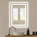 20" Lighted Frameless Anti Fog Bathroom Vanity Mirror