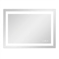 24" Lighted Frameless Anti Fog Bathroom Vanity Mirror