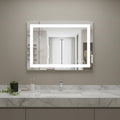 27" Lighted Frameless Anti Fog Bathroom Vanity Mirror