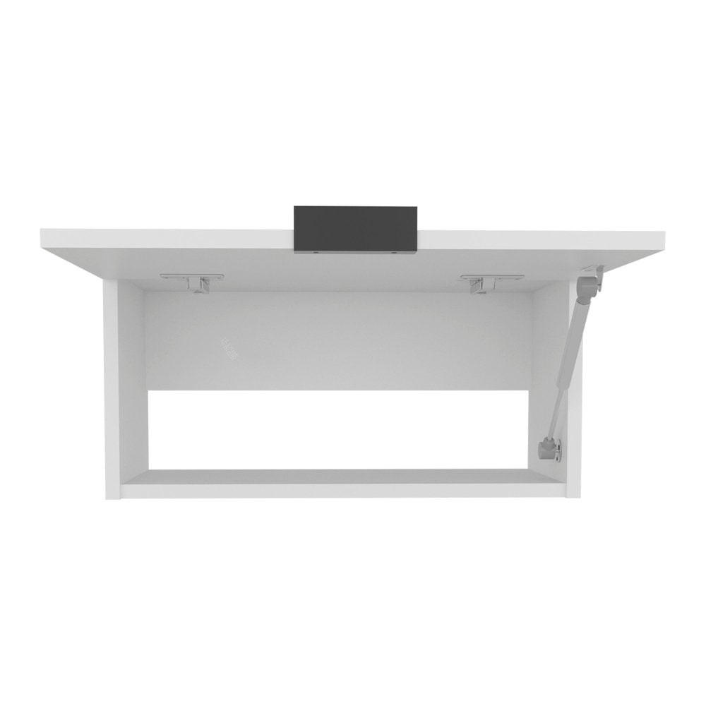 20" White Wood Wall Mounted Floating Shelf