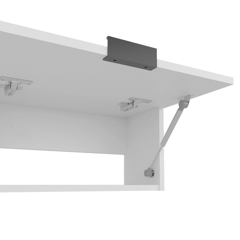 20" White Wood Wall Mounted Floating Shelf