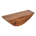 43" Brown Solid Wood Standing Desk With Six Drawers