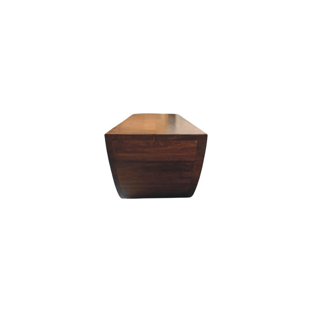 43" Brown Solid Wood Standing Desk With Six Drawers